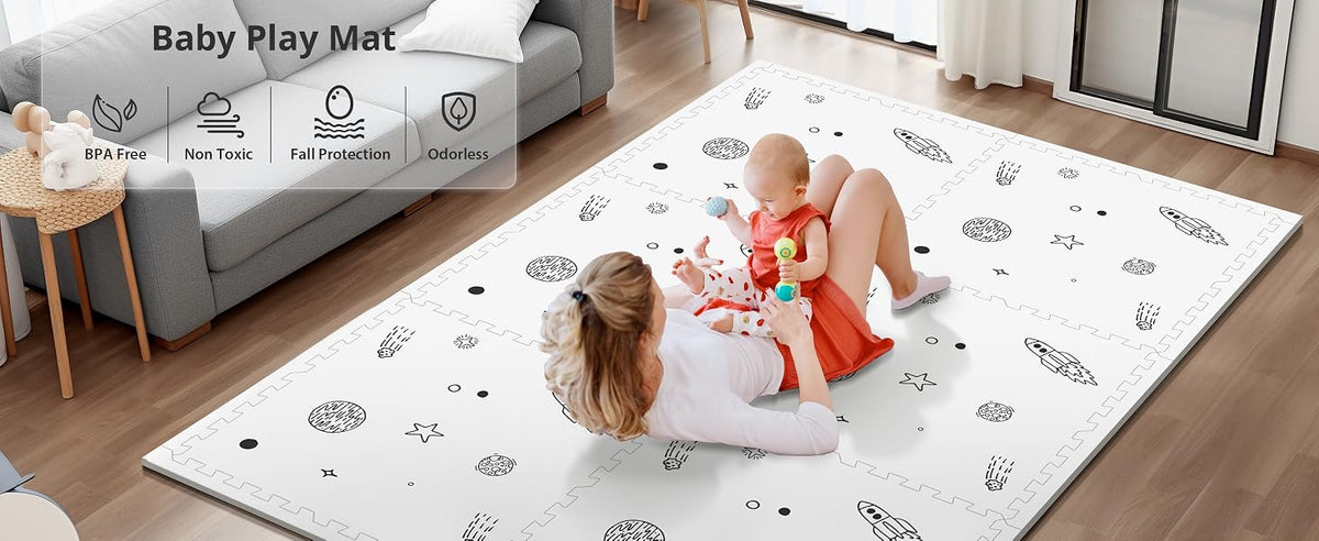 Baby Play Mat - material close-up