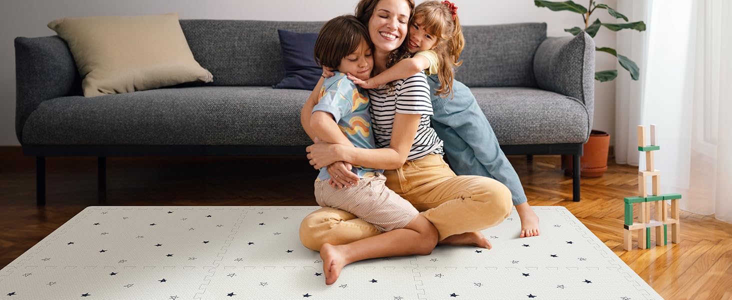 Baby Foam Play Mat - top-down view