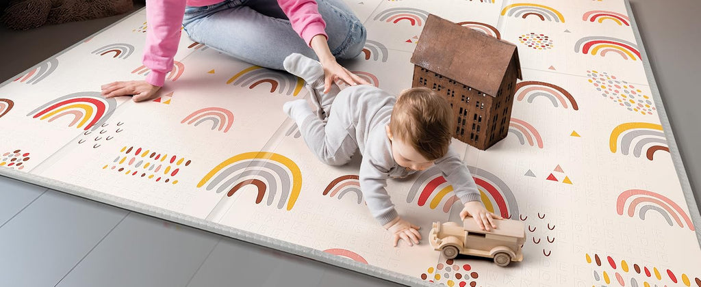 Foldable Baby Play Mat - top-down view