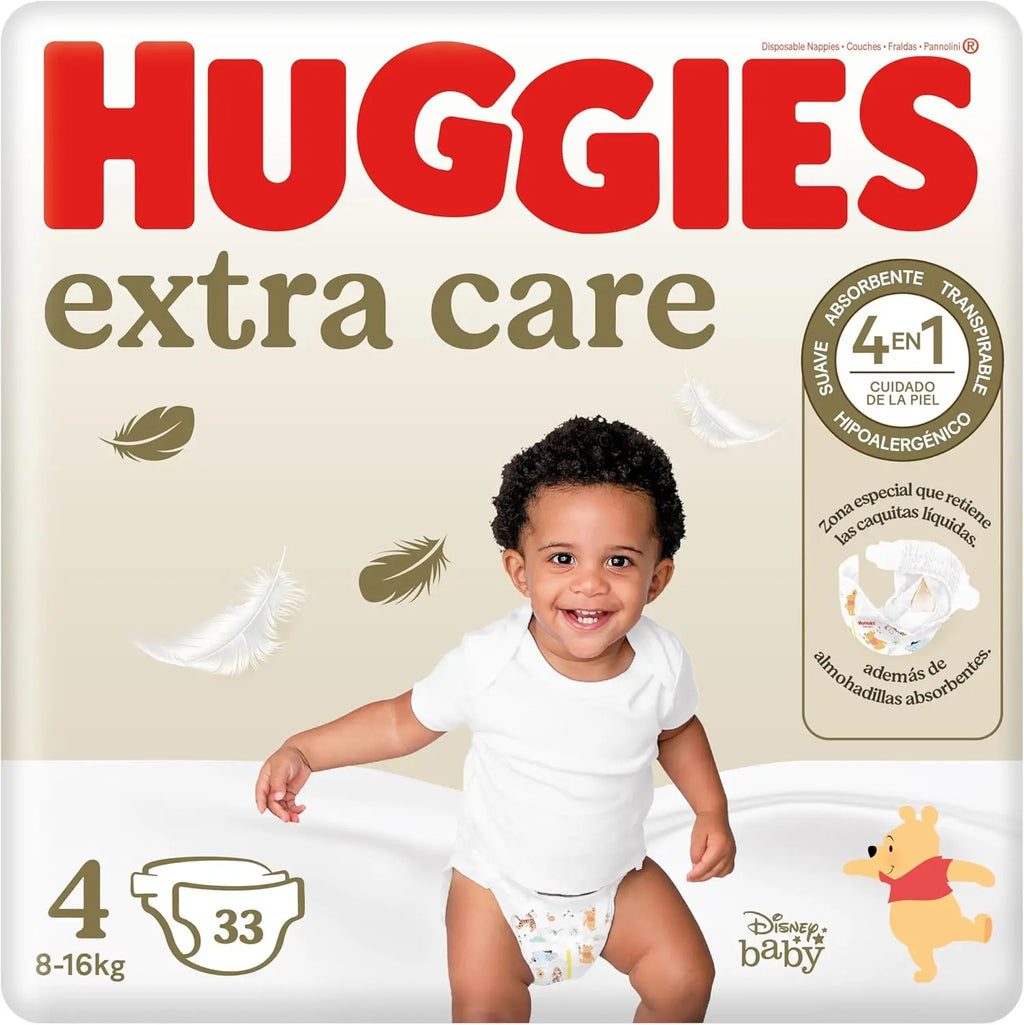 Huggies Extra Care Baby Diapers Size 4 7-18 kg Savings - set overview