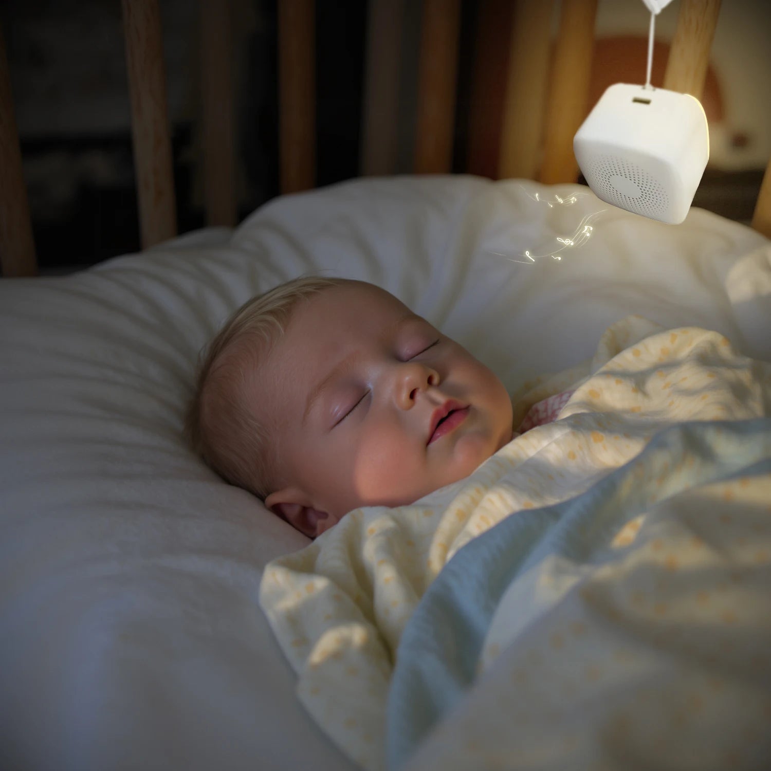 Baby White Noise Machine Smart Cry Detection - size reference