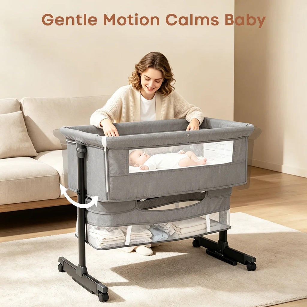 Baby Bassinet Bedside Crib Foldable Bedside Bassinet - lifestyle in-use