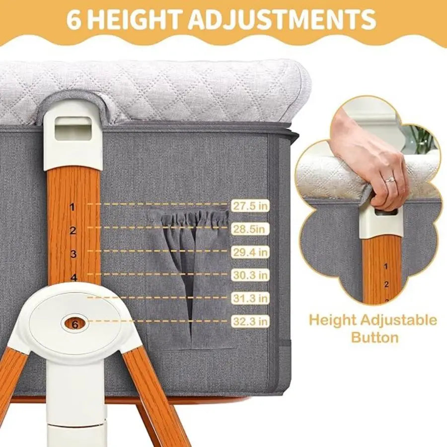 Baby Bassinet Portable Bedside Bassinet Baby 3 1 - lifestyle in-use