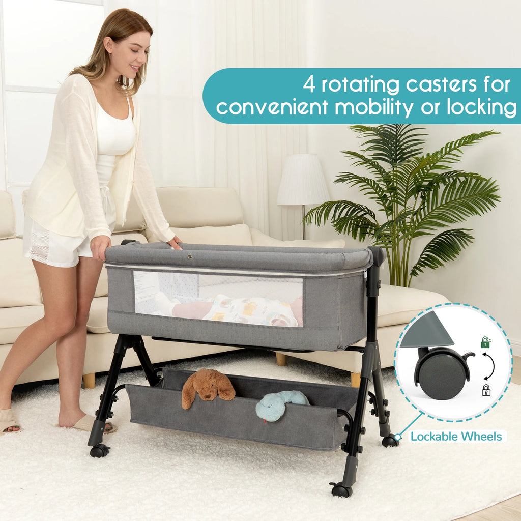 3 in 1 Baby Bassinet Bedside Sleeper - detail view