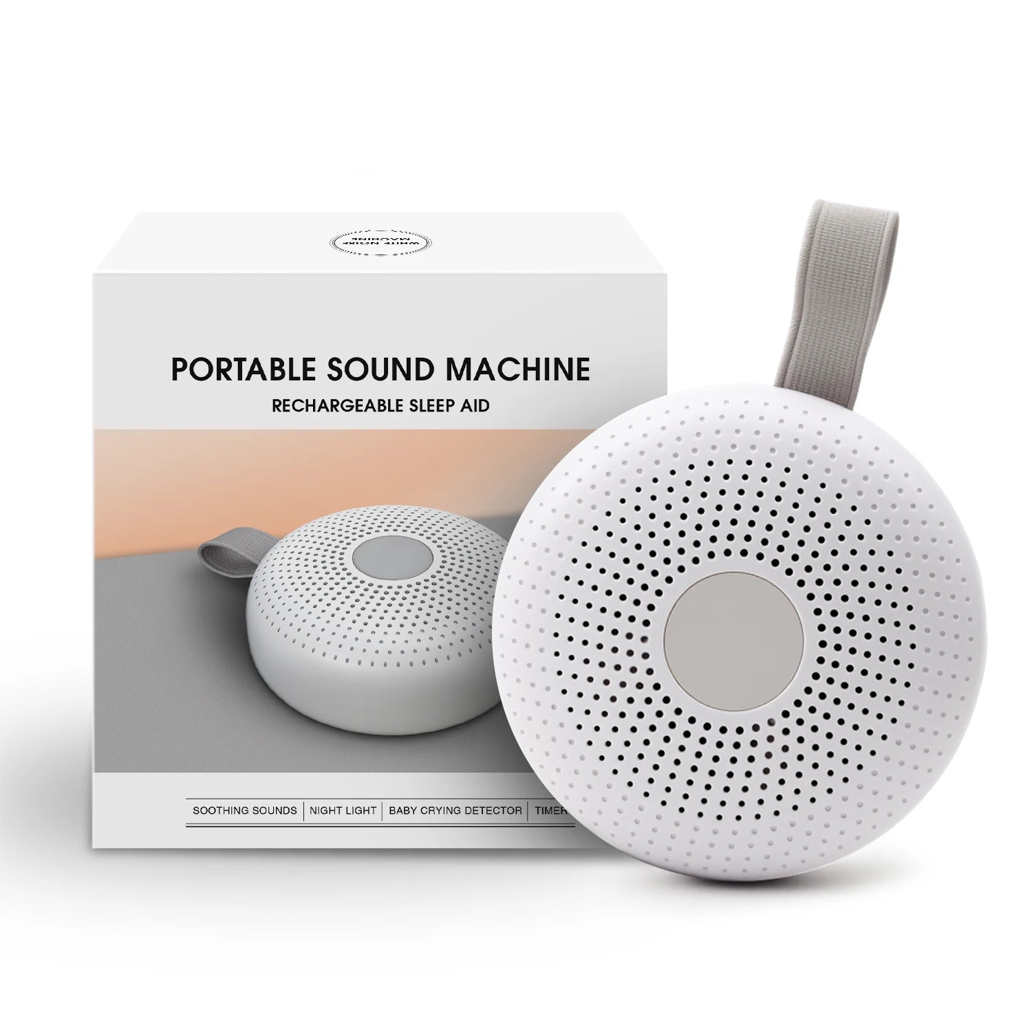Portable Sleep Aid White Noise Machine Baby Adult 15 - front view