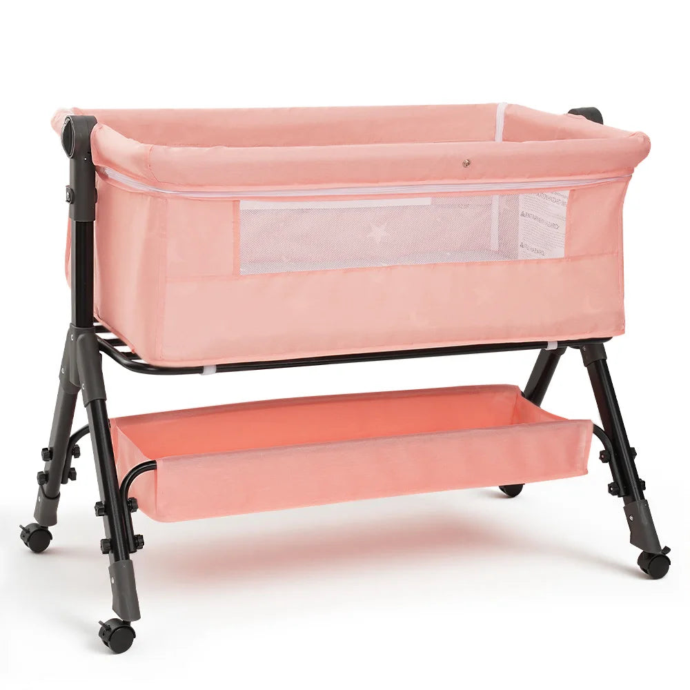 Portable Baby Bassinet Foldable Height Splicing Baby - set overview