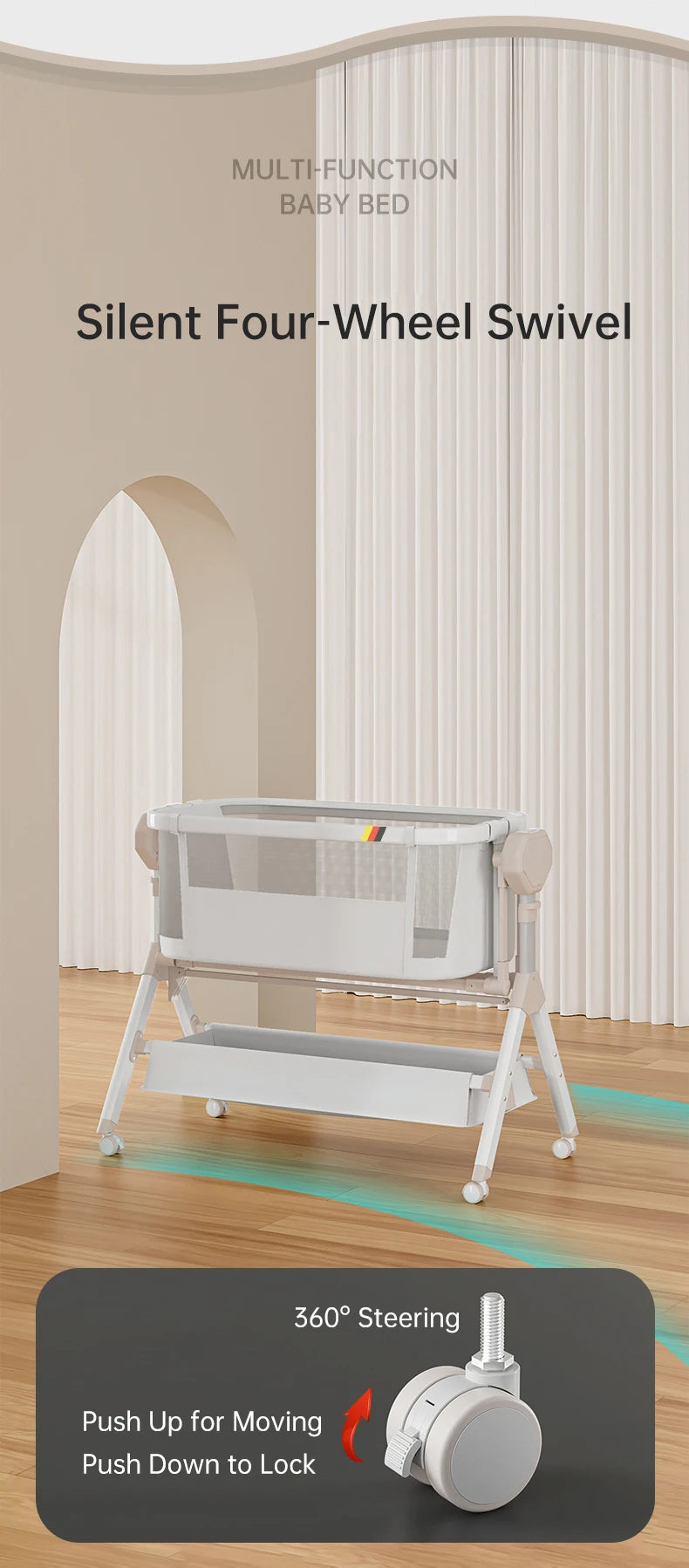 Bassinet for Baby Electric Rocking Cribs