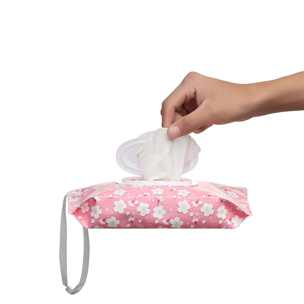 Fashion EVA Baby Wet Wipe Bag Flip Cover Portable