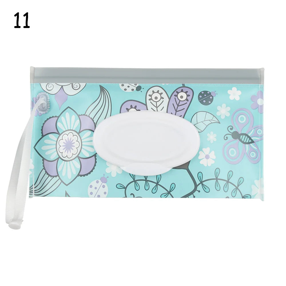 Fashion EVA Baby Wet Wipe Bag Flip Cover Portable