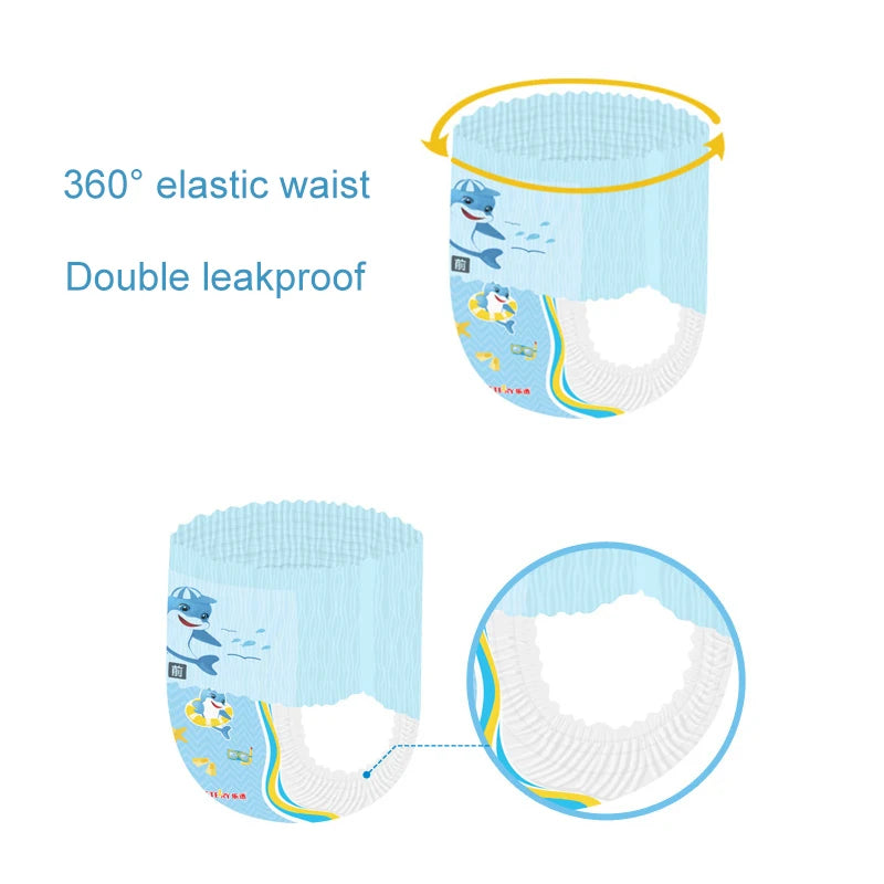 Baby Disposable Diapers Swim Waterproof Diapers Infant, 5pcs - detail view