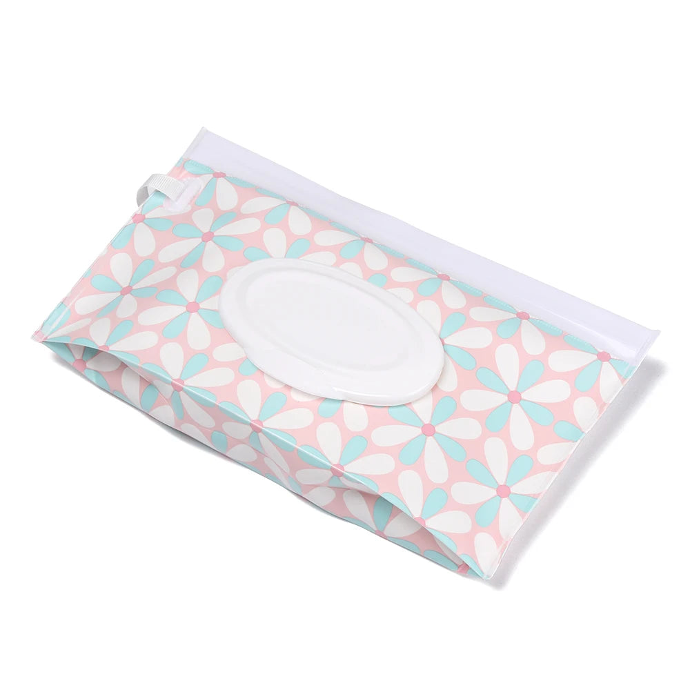 Fashion EVA Baby Wet Wipe Bag Flip Cover Portable