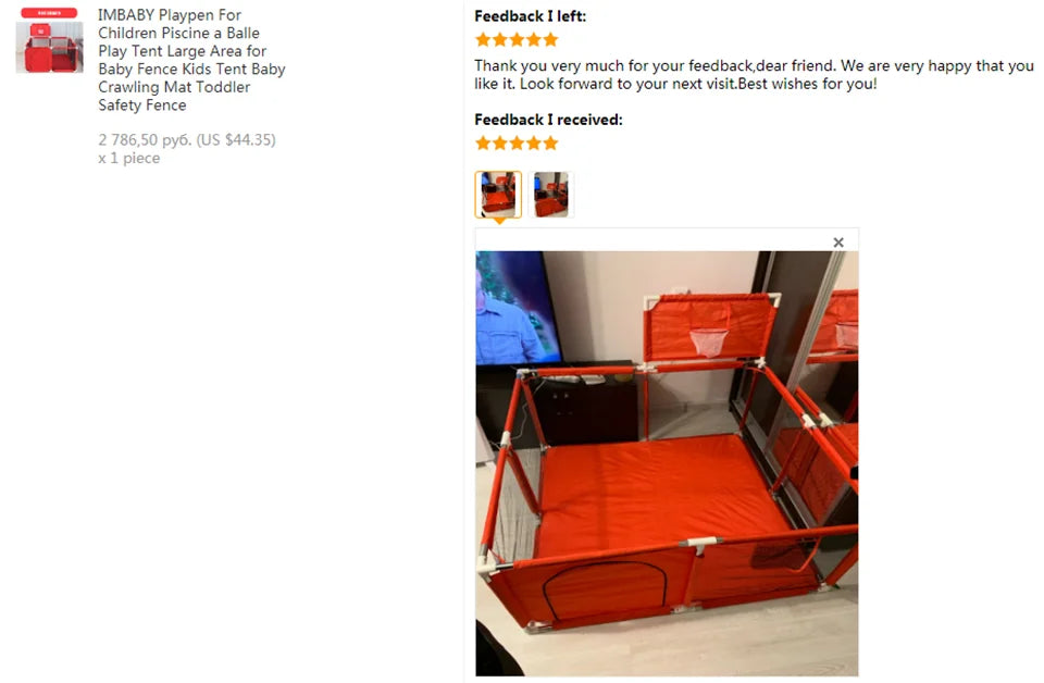 IMBABY Kids Furniture Playpen Children Large Dry Pool