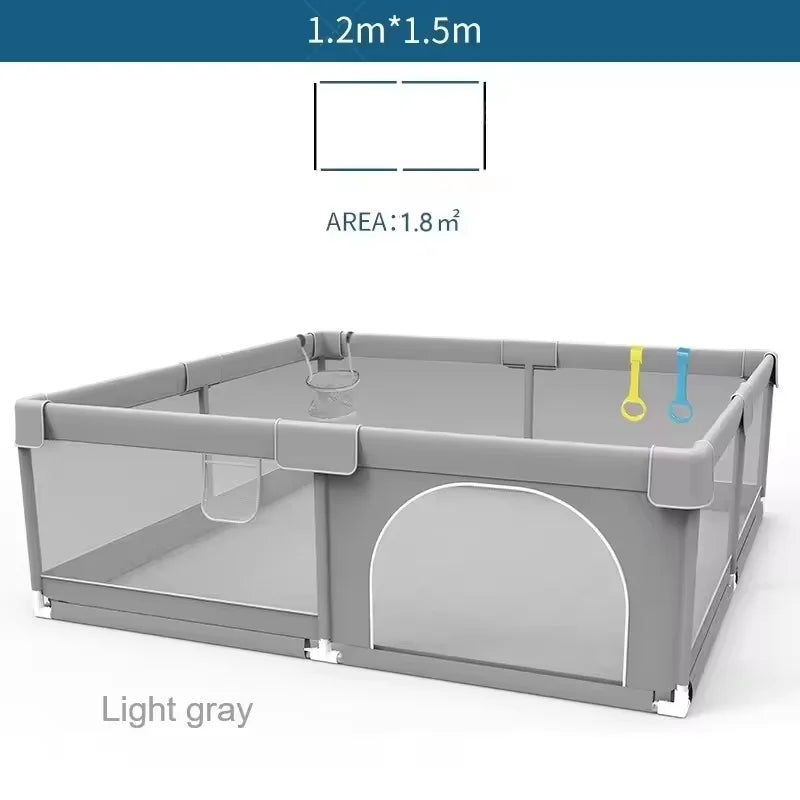 IMBABY Baby Playpens Light Gray Corralito Baby