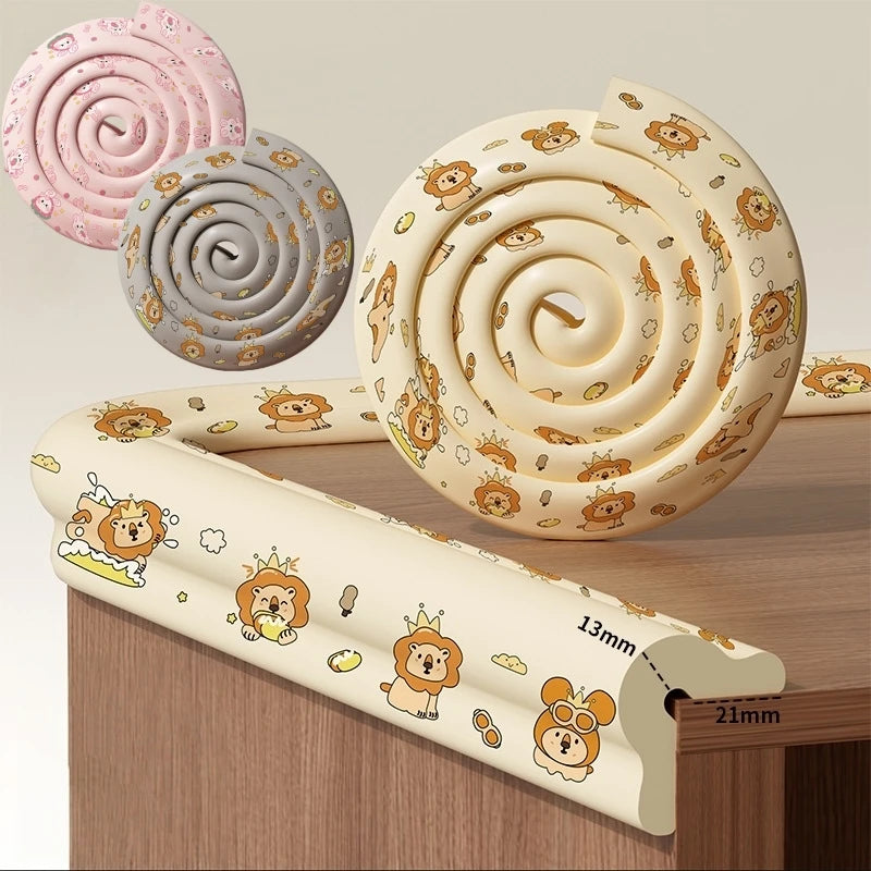 2M Baby Safety Protection Strip Cartoon Animal Foam - front view