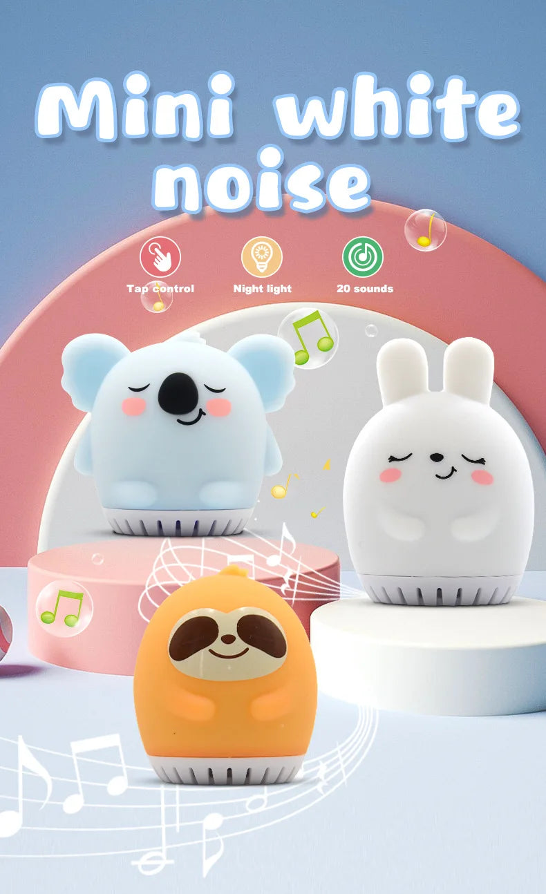 Mini Lamp Baby Soothing White Noise Machine RGB Tap - material close-up
