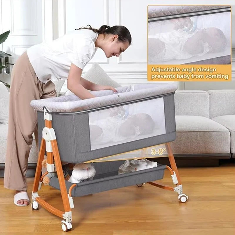 Baby Crib 3 1 Baby Bassinet Portable Bedside Bassinet - feature close-up