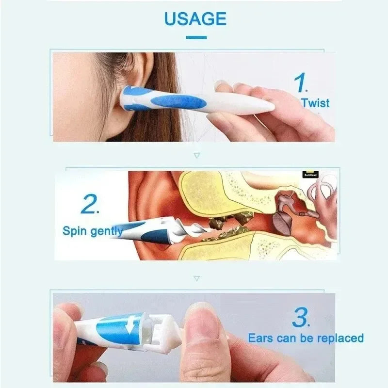 Ear Wax Remover Tool Ear Cleaner Soft Silicone 16