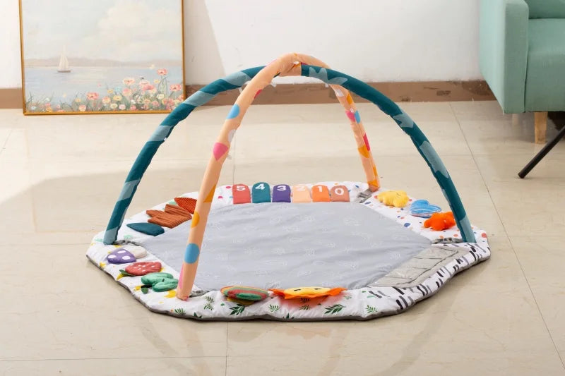 Large Baby Play Gym Mat Sensory Toys 0-18 Months Tummy