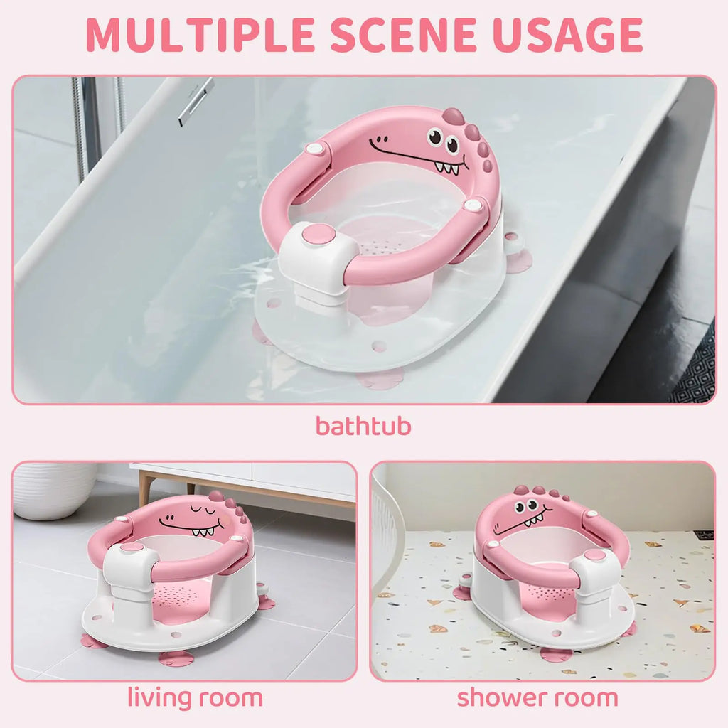 Baby Bath Seat with Non-Slip Suction Cups & Soft Cushion - packaging view