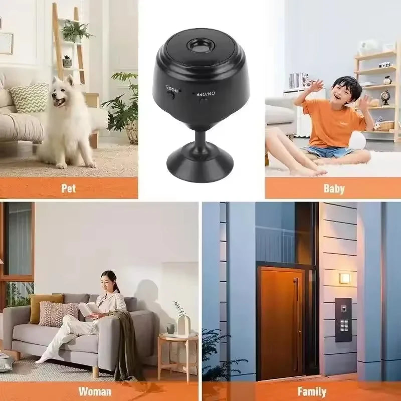 1080P HD Mini WiFi Camera Baby Monitor Indoor Safety - detail view