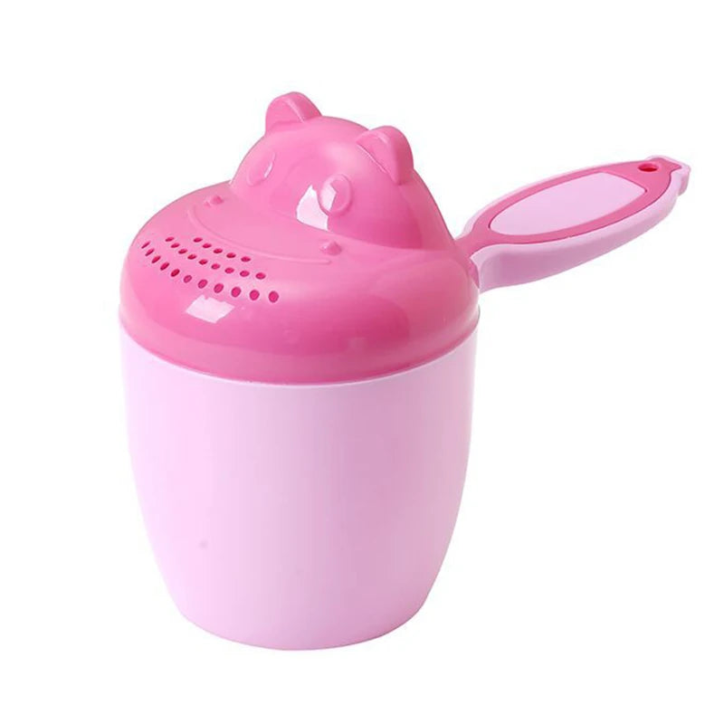 1PC Baby Cartoon Bear Bathing Cup Newborn Kid Shower