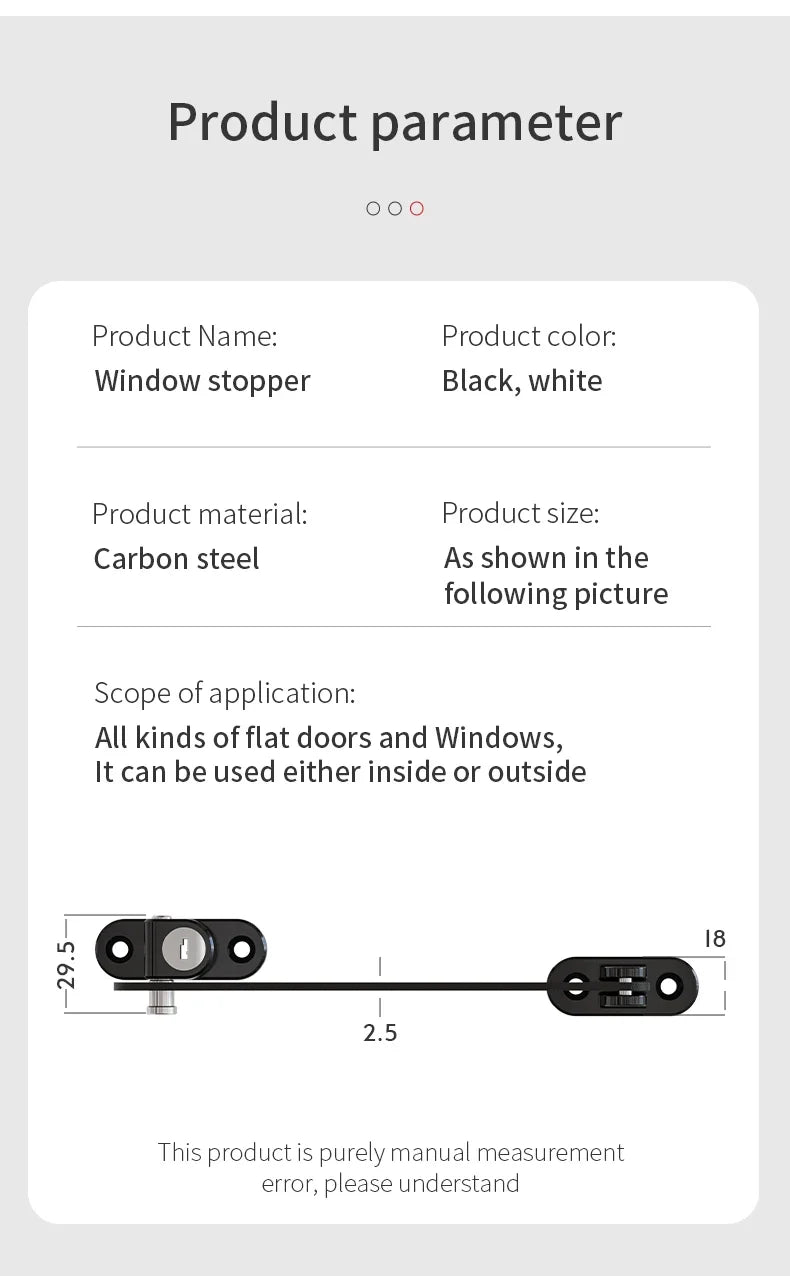 Children Window Lock Inner Window Limiter Latch