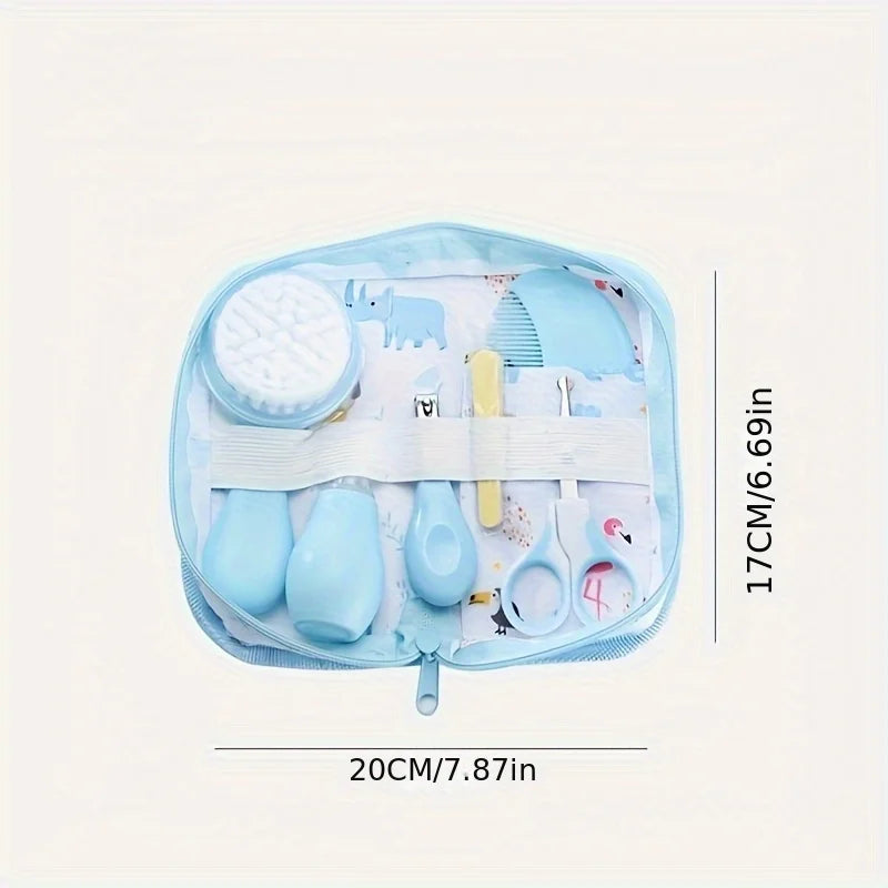 6pcs/set Care Kit with Bag - Portable Travel Set with Bath Brush