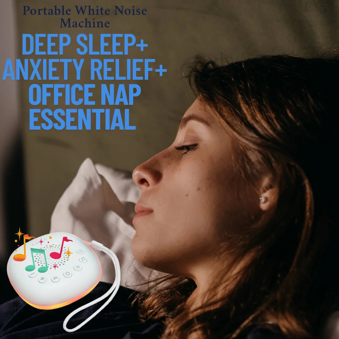 Portable White Noise Machine Sleep Aid LED Breathing - size reference