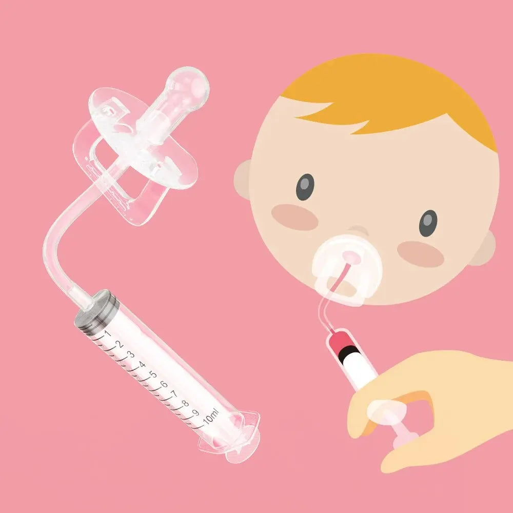 Baby Pacifier Medicine Dispenser Kit Oral Feeding - lifestyle in-use