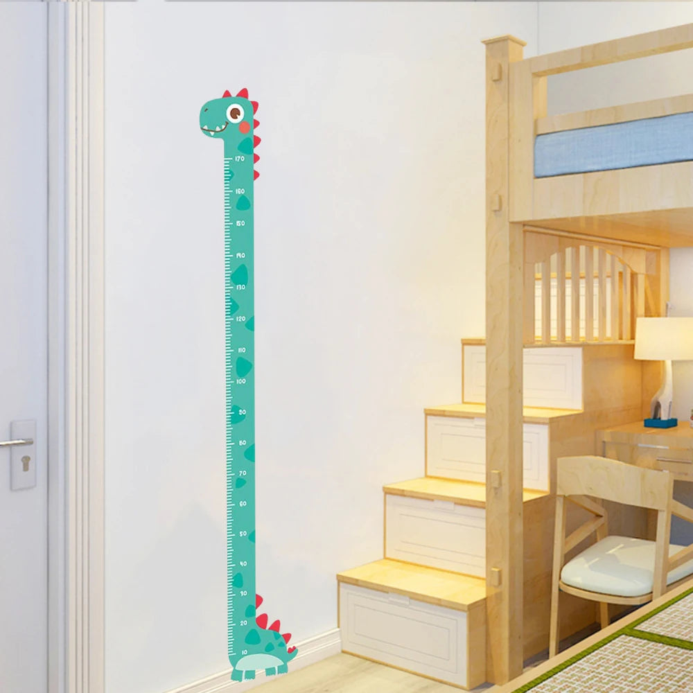 Cute Cartoon Height Sticker Unicorn Dinosaur Giraffe - front view