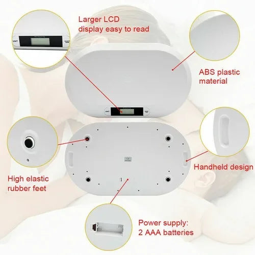 Digital Baby Scale 20kg Capacity Kitchen Scales Pet