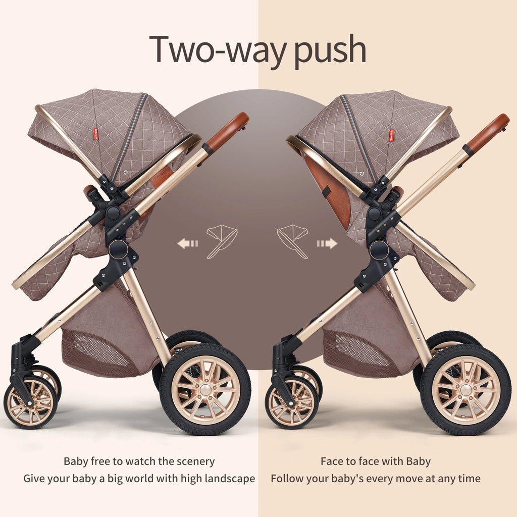 Vista Luxury Convertible Stroller 3-in-1 High Landscape - feature close-up