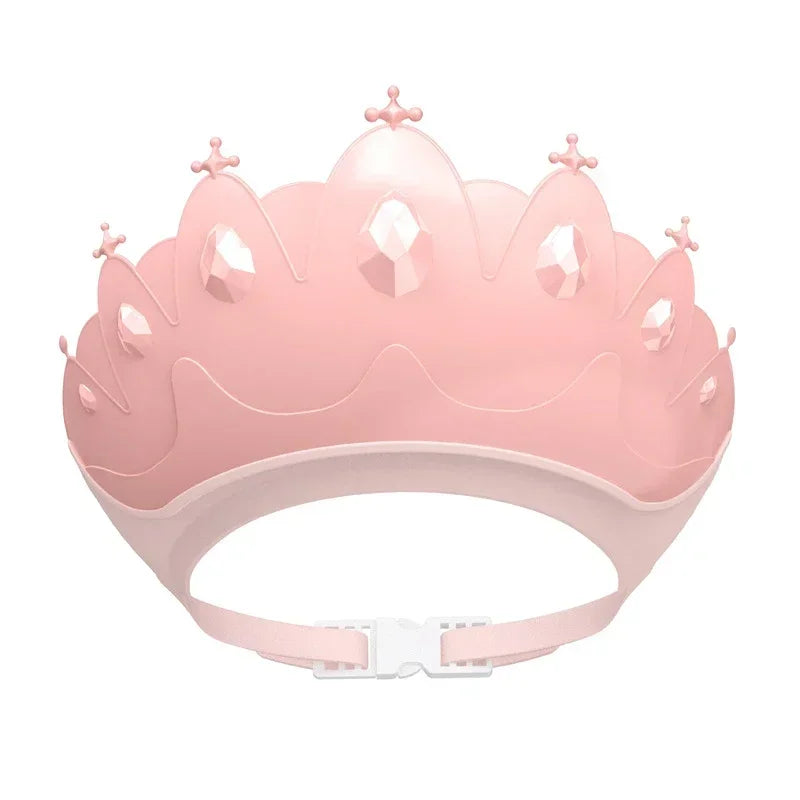 Children Shampoo Cap Adjustable Size Crown Baby Shower - size reference