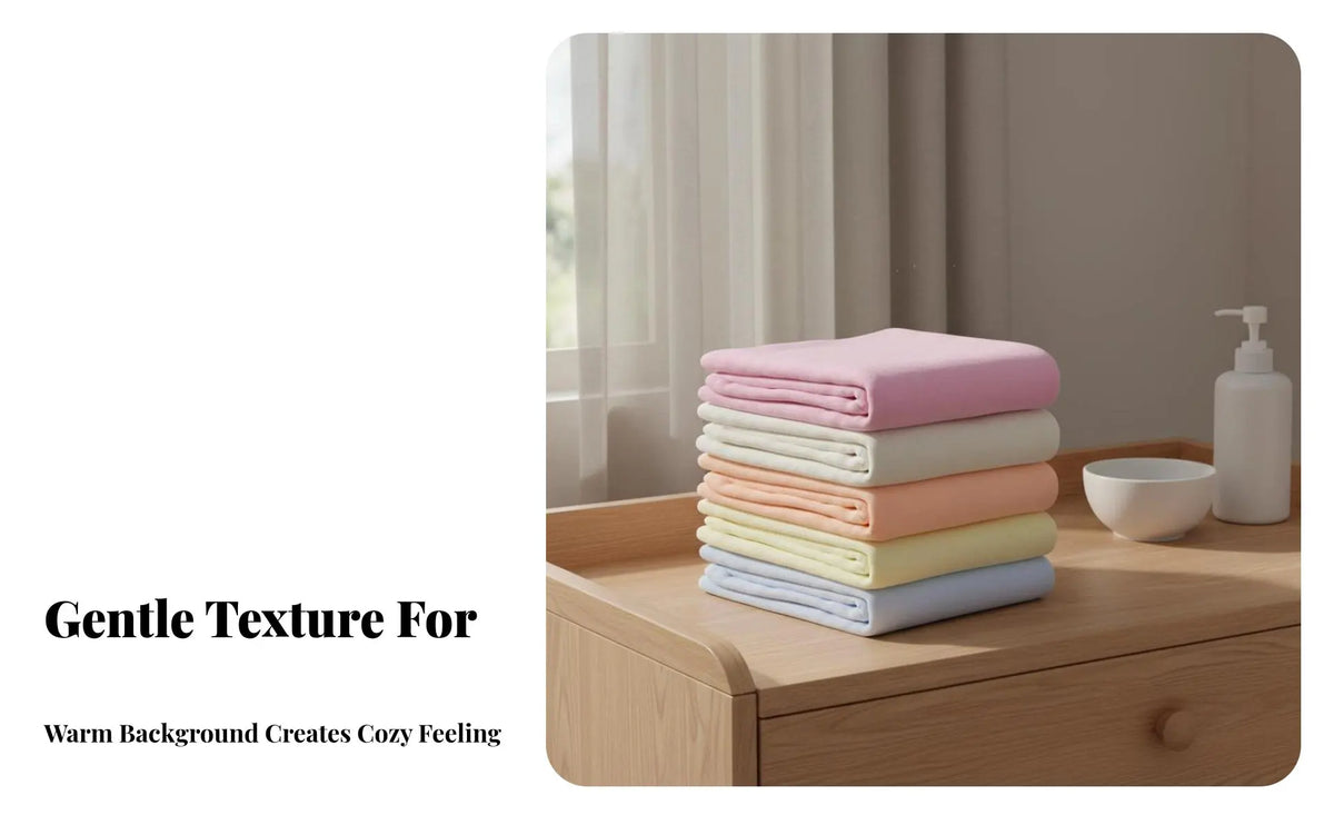 3 Meter Cotton Diaper Cloth Roll Soft Comfortable - top-down view