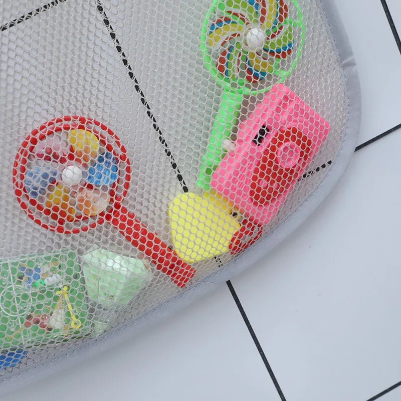 Mesh Baby Bath Toy Storage Bags Sucker Design Baby Bath - detail view