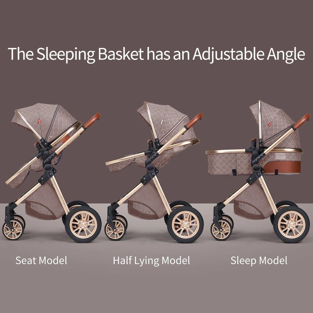 Vista Luxury Convertible Stroller 3-in-1 High Landscape - detail view