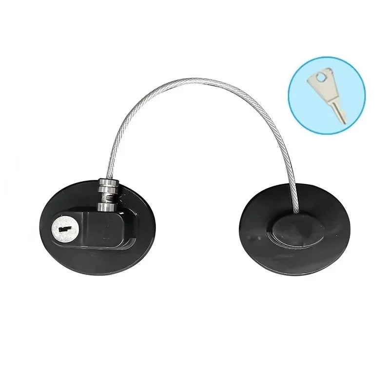 2 4 6Pcs Fridge Cabinet Locks Kids Keys Self Adhesive