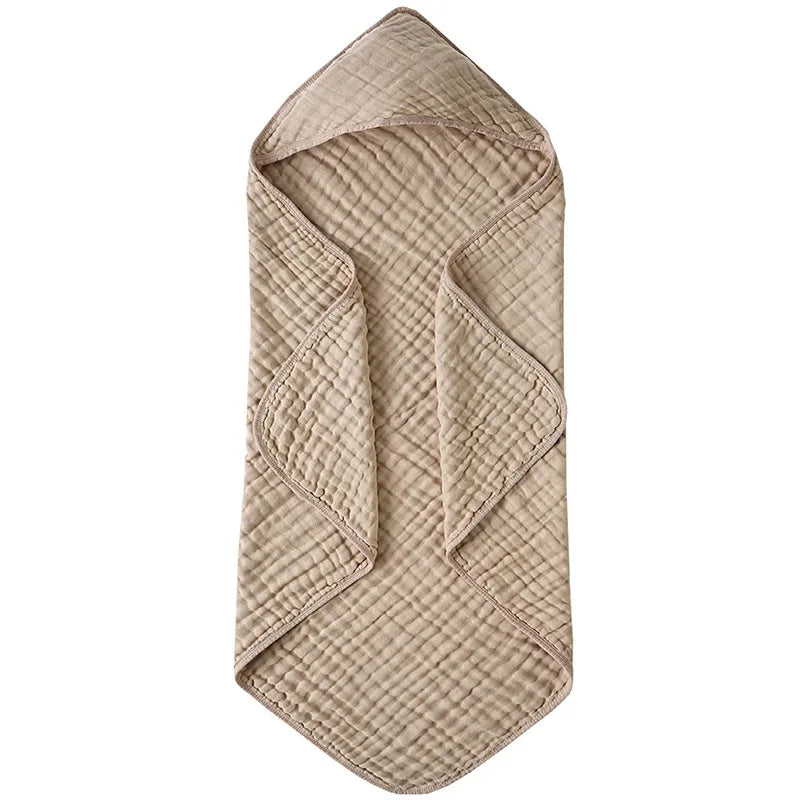 Solid Color 6-Layer Muslin Cotton Baby Bath Swaddle Blanket - size reference