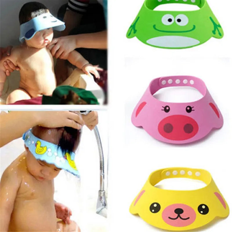 Adjustable Baby Shower Hat Toddler Kids Shampoo Bathing - front view