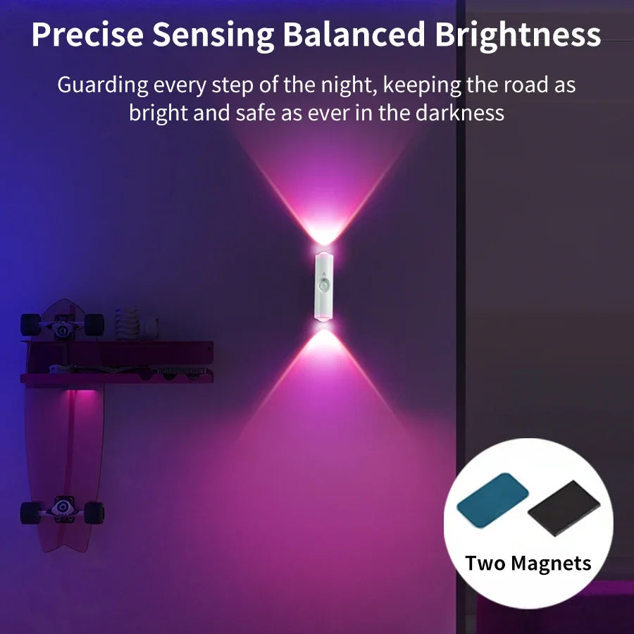 LED Cabinet Lights Motion Sensor Ambient Light Magnetic - feature close-up