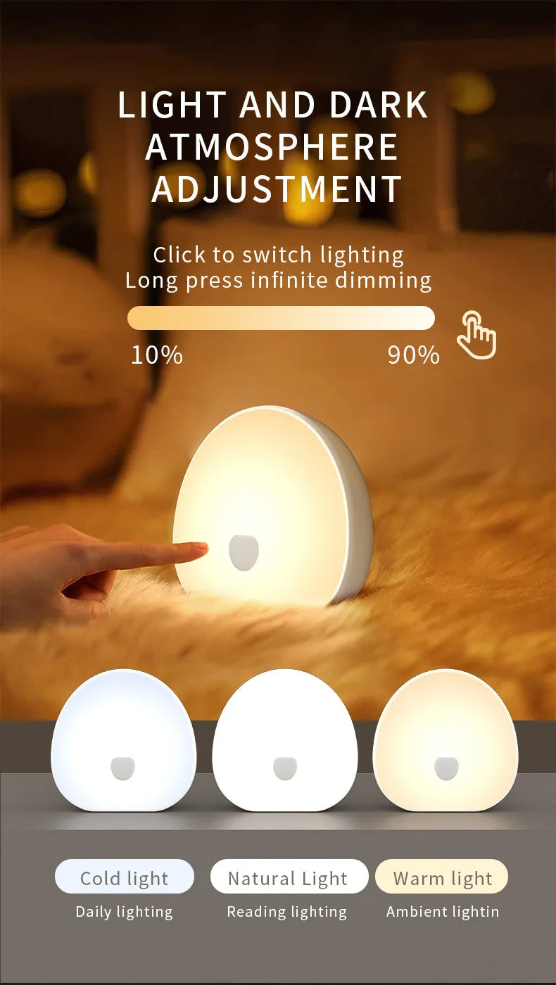 RGB Sleep White Noise Machine Soothing Sound Touchable - top-down view