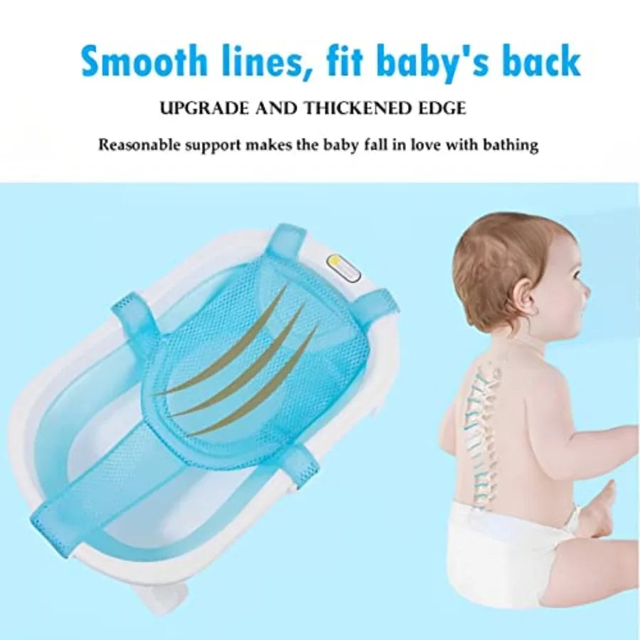 Baby Bath Support Mesh Pad Newborn Bath Tub Seat Net