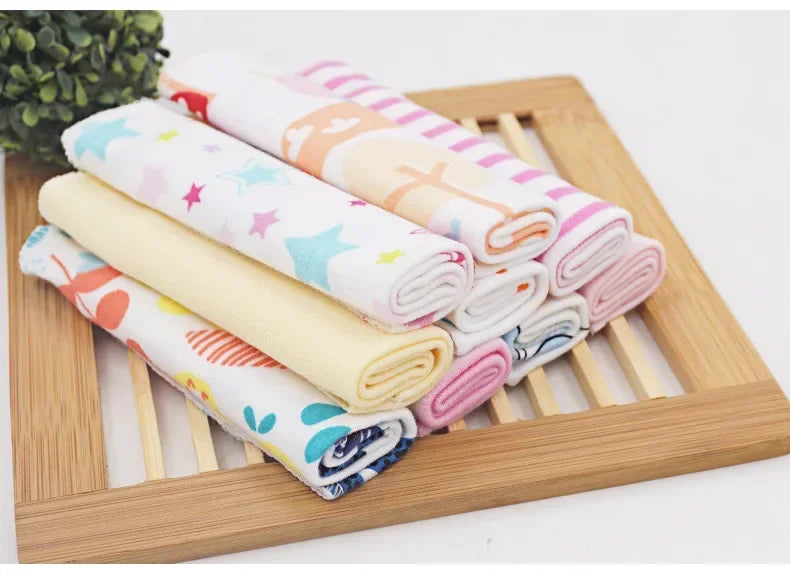 5 8 Pcs Cotton Newborn Baby Towels Set Saliva Towel