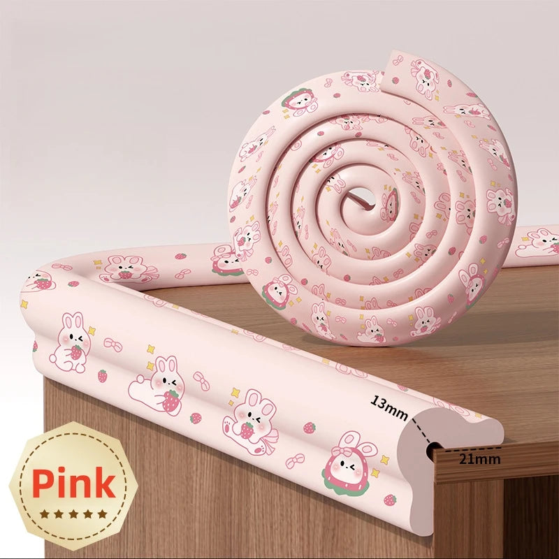 2M Baby Safety Protection Strip Cartoon Animal Foam - set overview