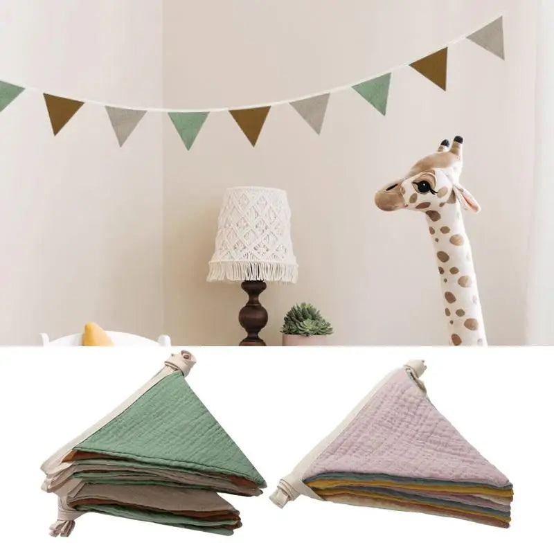 Pennant Banner Flags Nursery Bunting Banner Flags - lifestyle in-use