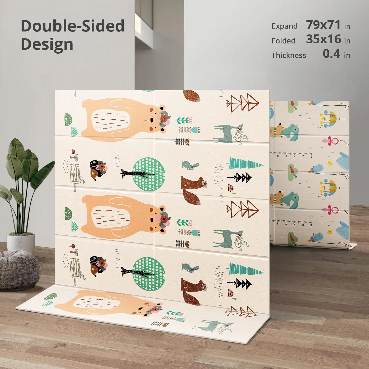 Foldable Baby Play Mat - detail view