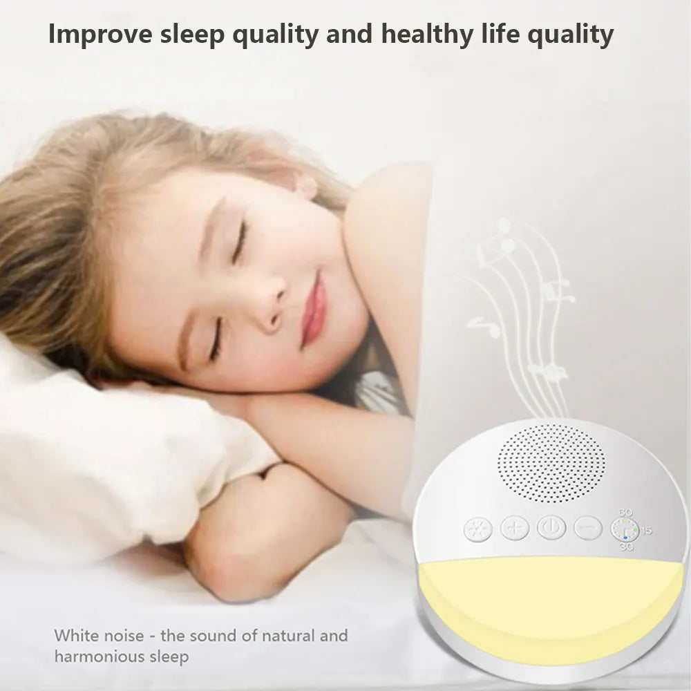 Baby White Noise Machine USB Rechargeable Timed - size reference