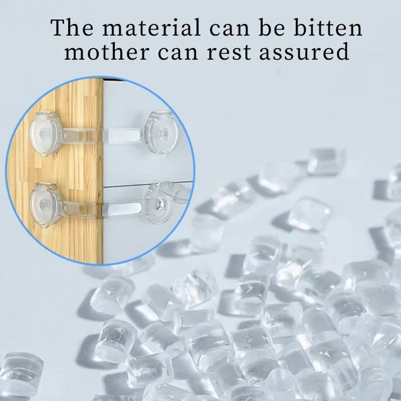 Transparent Adjustable Child Safety Cabinet Locks