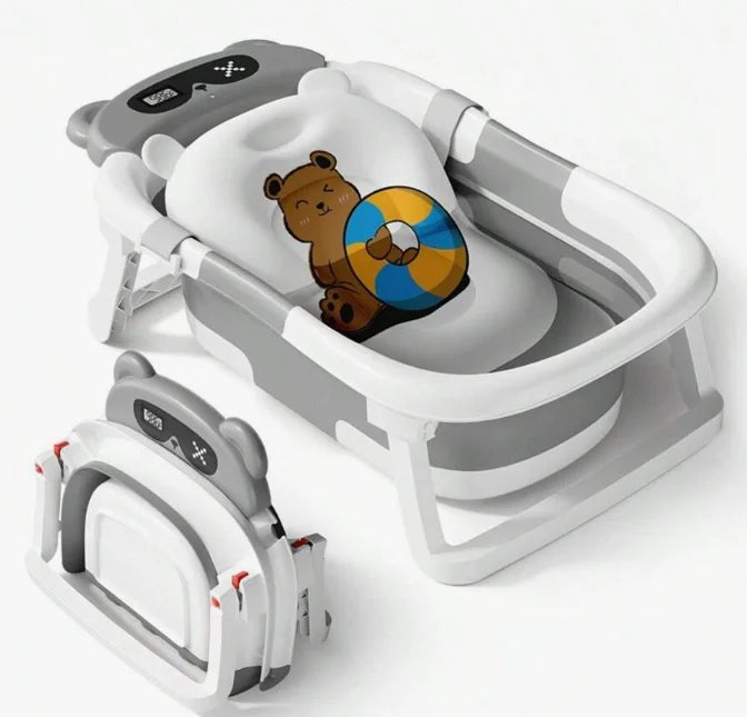 Baby BathtubFoldable Baby Bath Tub Newborn Toddler 0-18