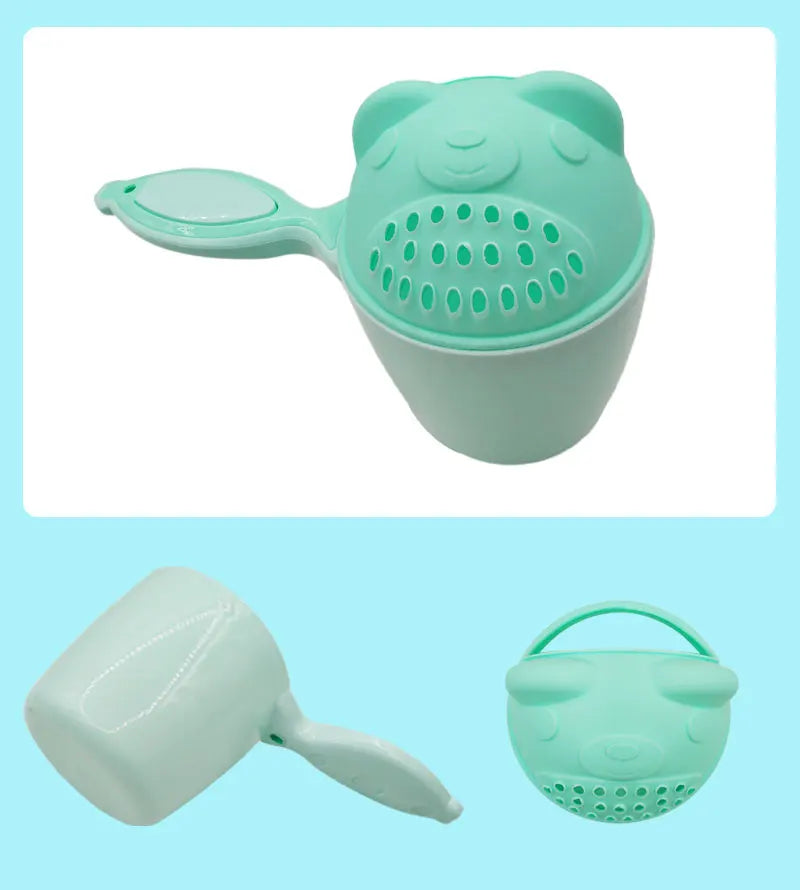 1PC Baby Cartoon Bear Bathing Cup Newborn Kid Shower